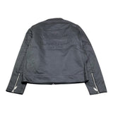 Iceberg Giubbino In Ecopelle Tinta Unita con Zip per Bambino GBICE5101J NERO ICEBERG 