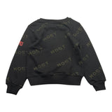 Most Los Angeles Crewneck Sweatshirt Solid Color Logo Black For Boys
