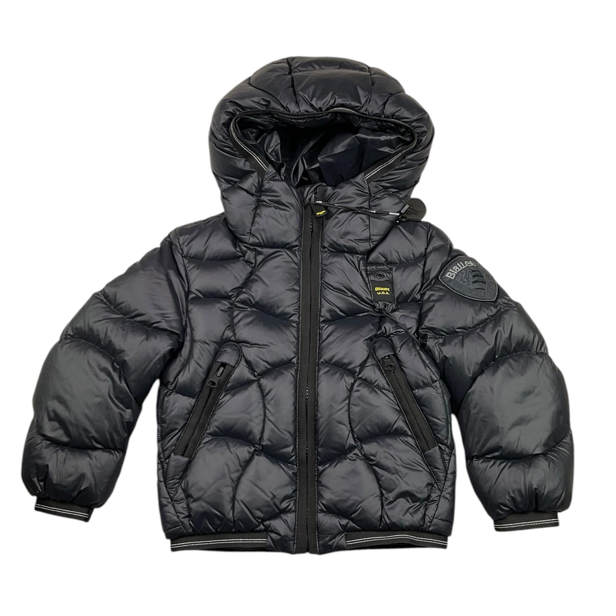 BLAUER giubbino tinta unita con zip e cappuccio Nero per Neonato BR217971N NERO BLAUER 