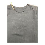 @Madilly Black Crewneck Solid Color T-Shirt For Kids