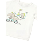 Mayoral T-Shirt Girocllo Tinta Unita con Stampa per Neonato 1062X BIANCO MAYORAL 