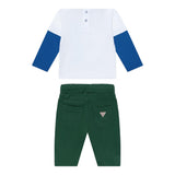 Guess Completo 2 Pezzi Shirt-Bermuda per Neonato I5RG04K8HM4 VERDE GUESS 