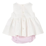 Elisabetta Franchi Completo 2 Pezzi Camicia-Coulotte Bicolore per Neonata ENCD098X BIANCO ELISABETTA FRANCHI 