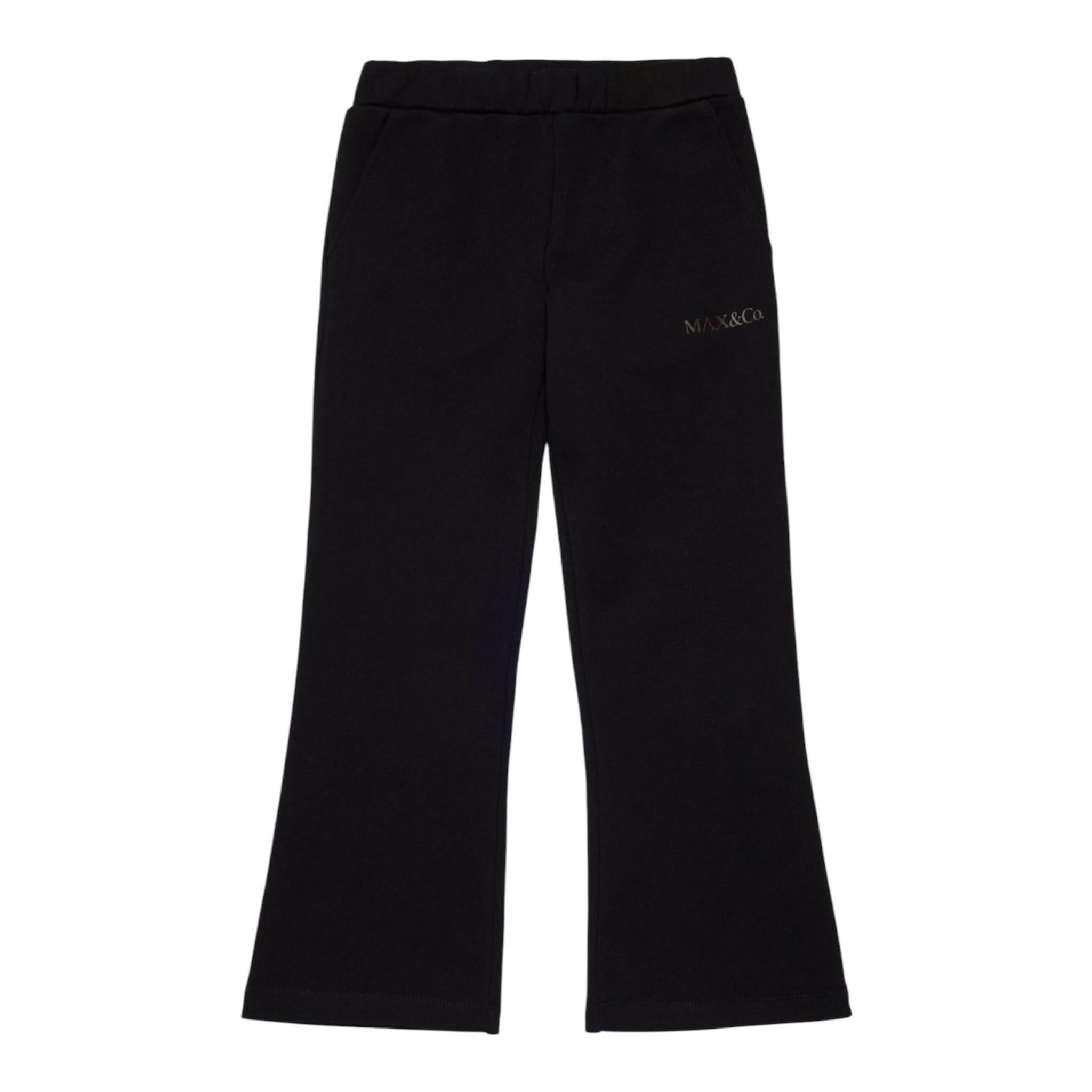 MAX&Co. pantalone tinta unita modello zampa Nero per Bambina MX0042 NERO MAX&Co. 