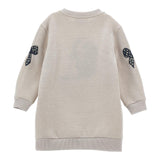 MONNALISA abito felpa tinta unita glitterato Beige per Bambina 19D0901 BEIGE MONNALISA 