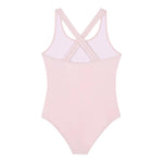 Michael Kors Costume Intero Tinta Unita con Stampa per Bambina R30302 ROSA MICHAEL KORS 