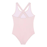Michael Kors Costume Intero Tinta Unita con Stampa per Bambina R30302 ROSA MICHAEL KORS 