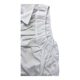 Meimeij Solid Color White Sleeveless Shirt For Girls