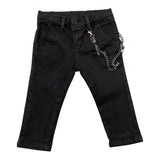 Never Too Solid Color Pants with Adjustable Waist Black for Baby