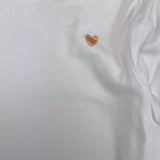 Carre'Ment Beau Shirt Crew Neck Solid Color White For Girls