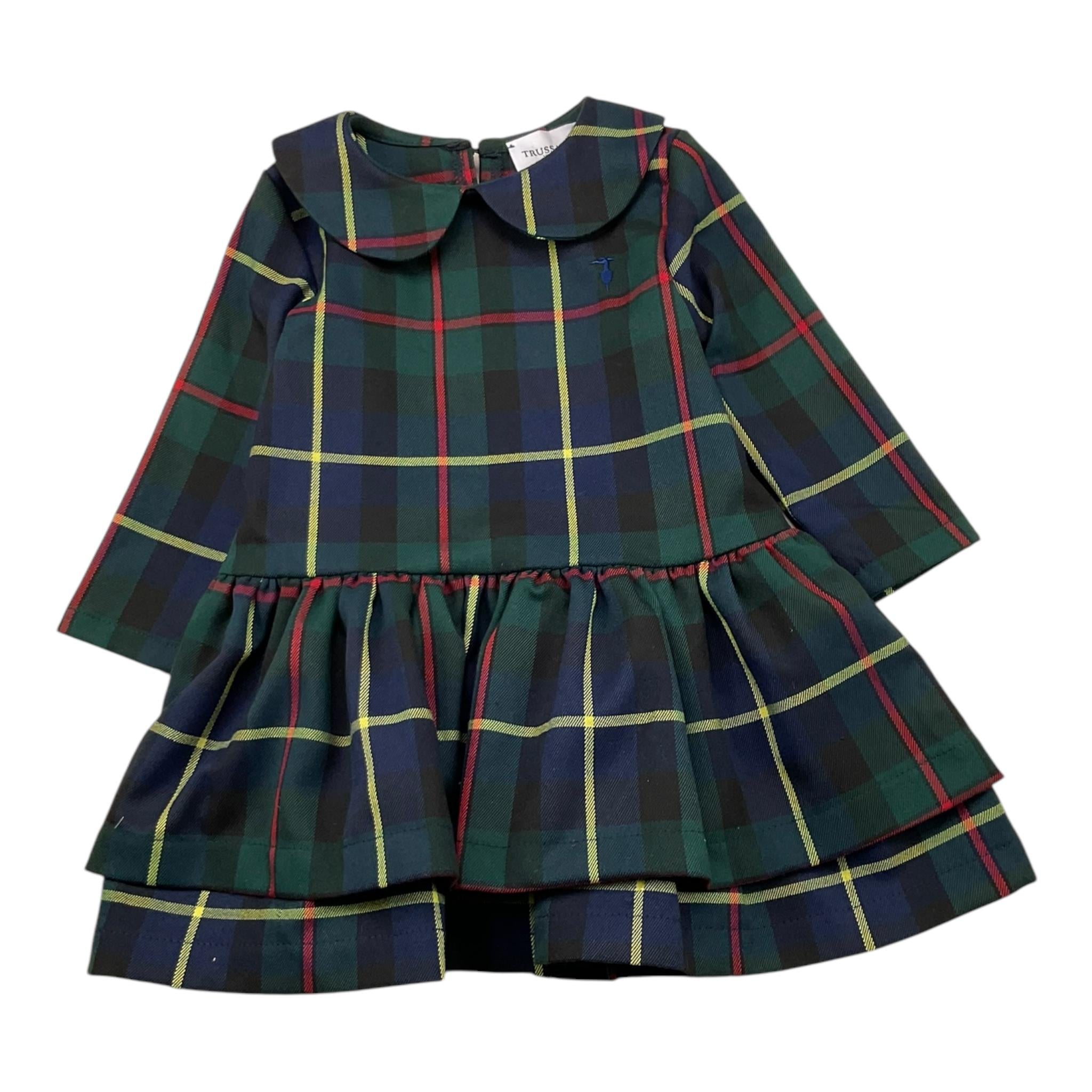 TRUSSARDI abito tinta unita con fantasia a righe Blu per Neonata TIA25206VE BLU TRUSSARDI 