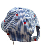 Saint Barth Cappello Modello Berretto con Fantasia A Righe per Bambina 00826L BIANCO SAINT BARTH 
