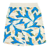 Diadora Bermuda In Tracksuit Solid Color With Cream Print For Boys