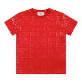 Iceberg T-Shirt Crew Neck Solid Color Logo Red for Newborns