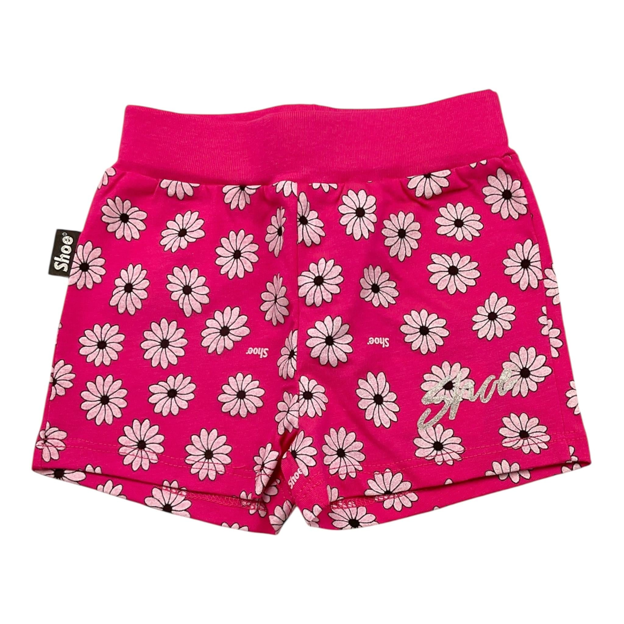 Shoe Short Tinta Unita con Stampa Fiori per Neonata SILVIAB0411 FUXIA SHOE 