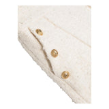 BALMAIN short tinta unita con bottoni in contrasto Panna per Bambina BT6B89 PANNA BALMAIN 