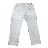 Jeckerson Plain Pants With Adjustable Waist White For Newborn