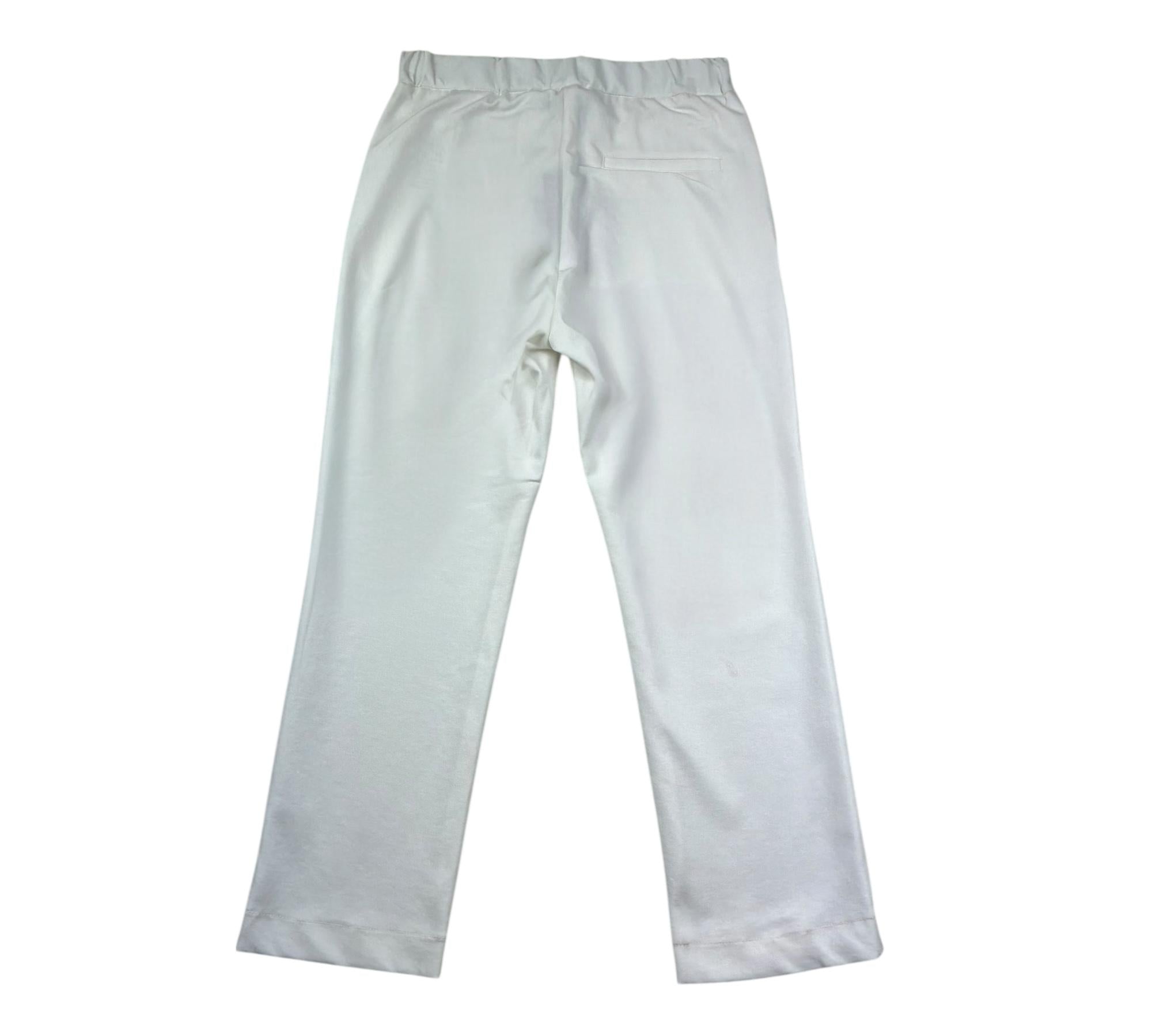 Paolo Pecora Pantalone Tinta Unita con Elastico In Vita per Bambino PP4199 BIANCO PAOLO PECORA 