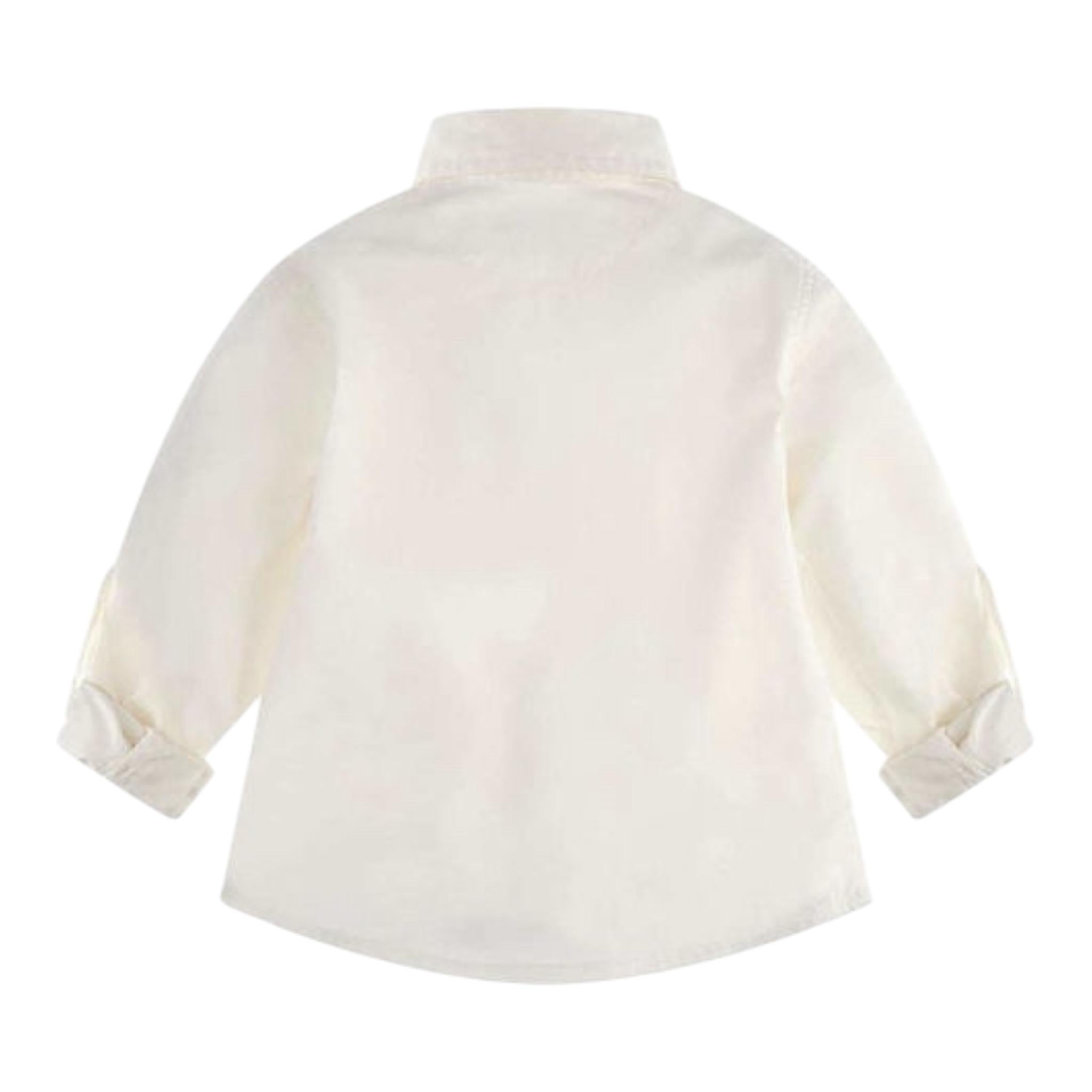 Guess Camicia Tinta Unita con Logo per Bambino N3YH04WE5W0J BIANCO GUESS 