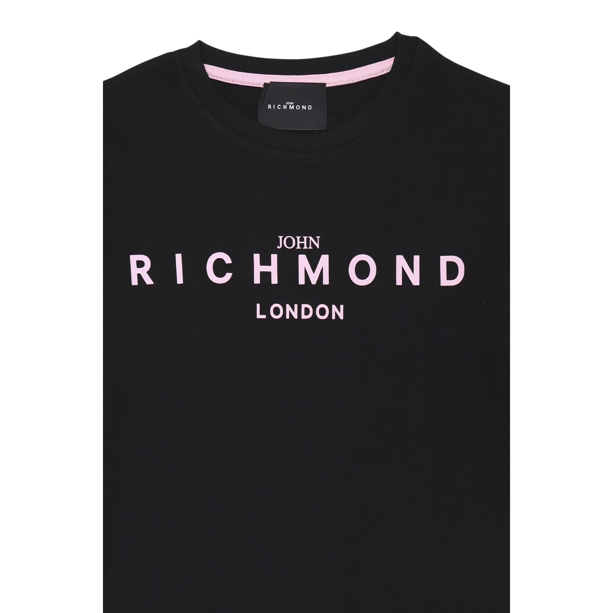 John Richmond T-Shirt Girocollo Tinta Unita con Stampa per Neonata RIP25002TSXXXXX NERO JOHN RICHMOND 