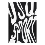 Dsquared2 T-Shirt Girocollo Tinta Unita con Stampa per Bambino DQ2525 NERO DSQUARED2 