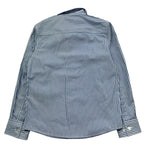 Trussardi Camicia Manica Lunga Fantasia A Righe per Bambino TBP26034CA BIANCO/BLU TRUSSARDI 