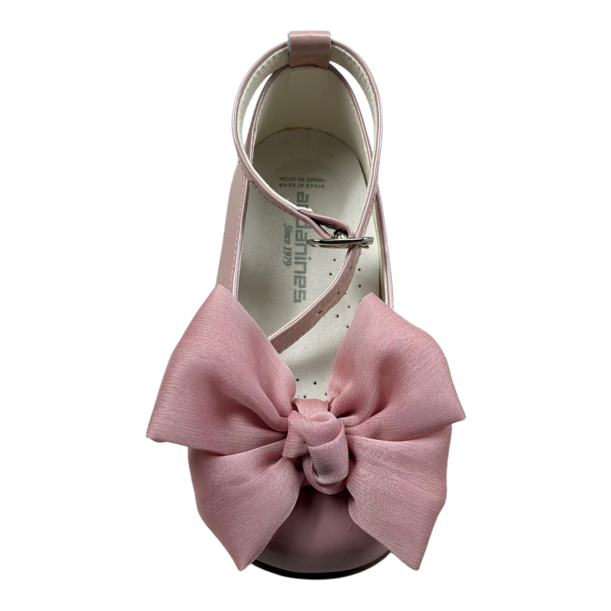 Andanines Ballerine Tinta Unita con Fiocco E Chiusura Fibia per Neonata 191918 ROSA ANDANINES 