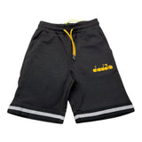 Diadora Bermuda Solid Color With Black Logo Print For Kids
