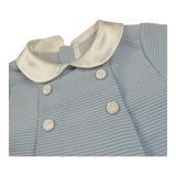 La Stupenderia Pagliaccetto Tinta Unita con Colletto per Neonato CBPG51 AZZURRO LA STUPENDERIA 