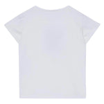 Liu Jo T-Shirt Girocollo Tinta Unita con Brillantini per Neonata KA5094NXX BIANCO LIU JO 