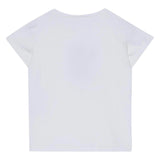 Liu Jo T-Shirt Girocollo Tinta Unita con Brillantini per Neonata KA5094NXX BIANCO LIU JO 