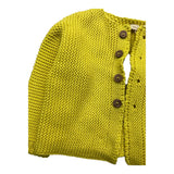 Wedoble Yellow Solid Color Cardigan For Baby