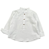 M+E' Camicia Manica Lunga tinta unita Collo Coreano Panna per Neonato UEM0507XN PANNA M+E' 