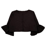 Please Coprispalle Tinta Unita  per Bambina LG25042G49 NERO PLEASE 