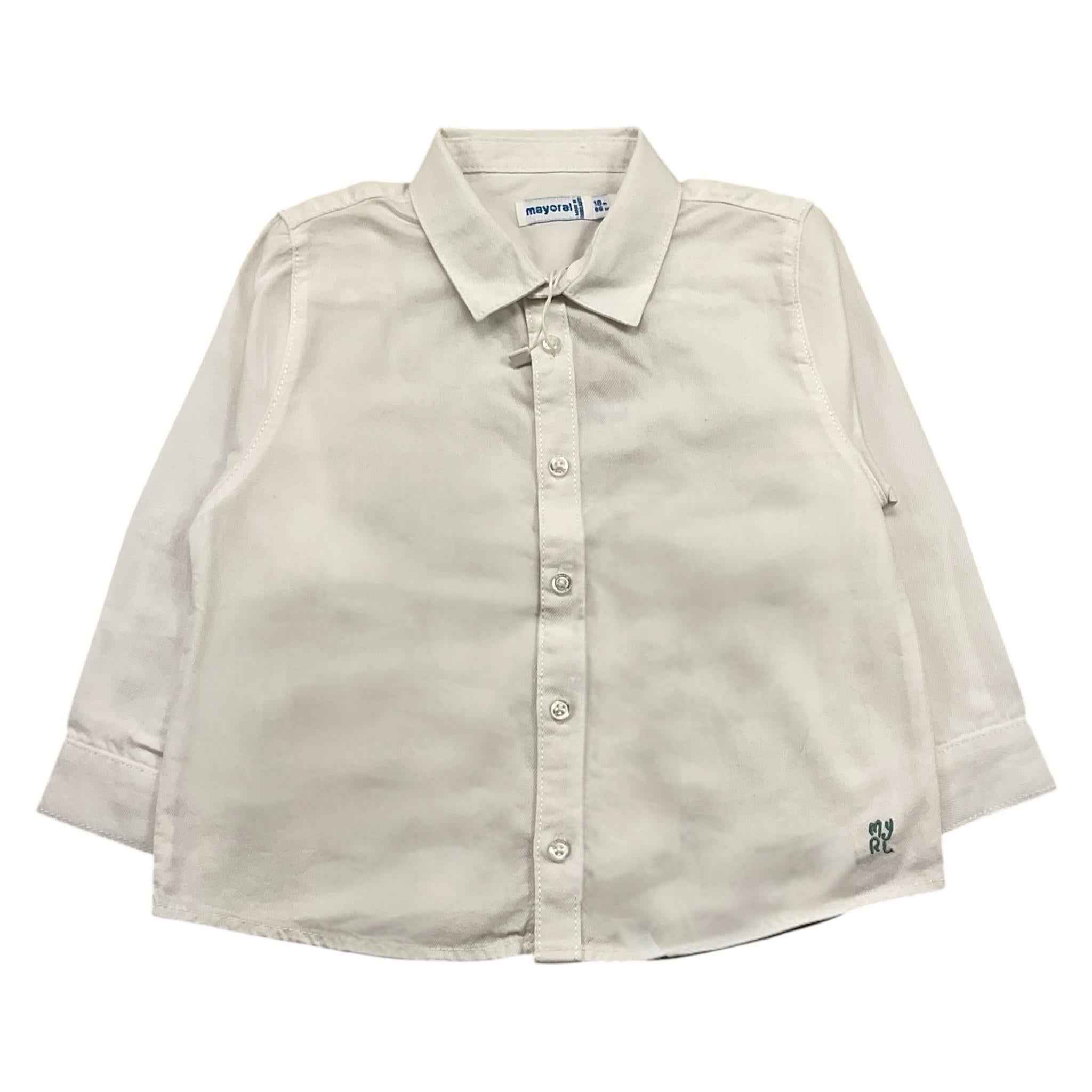 MAYORAL camicia manica lunga tinta unita Bianco per Neonato 124XXX BIANCO MAYORAL 