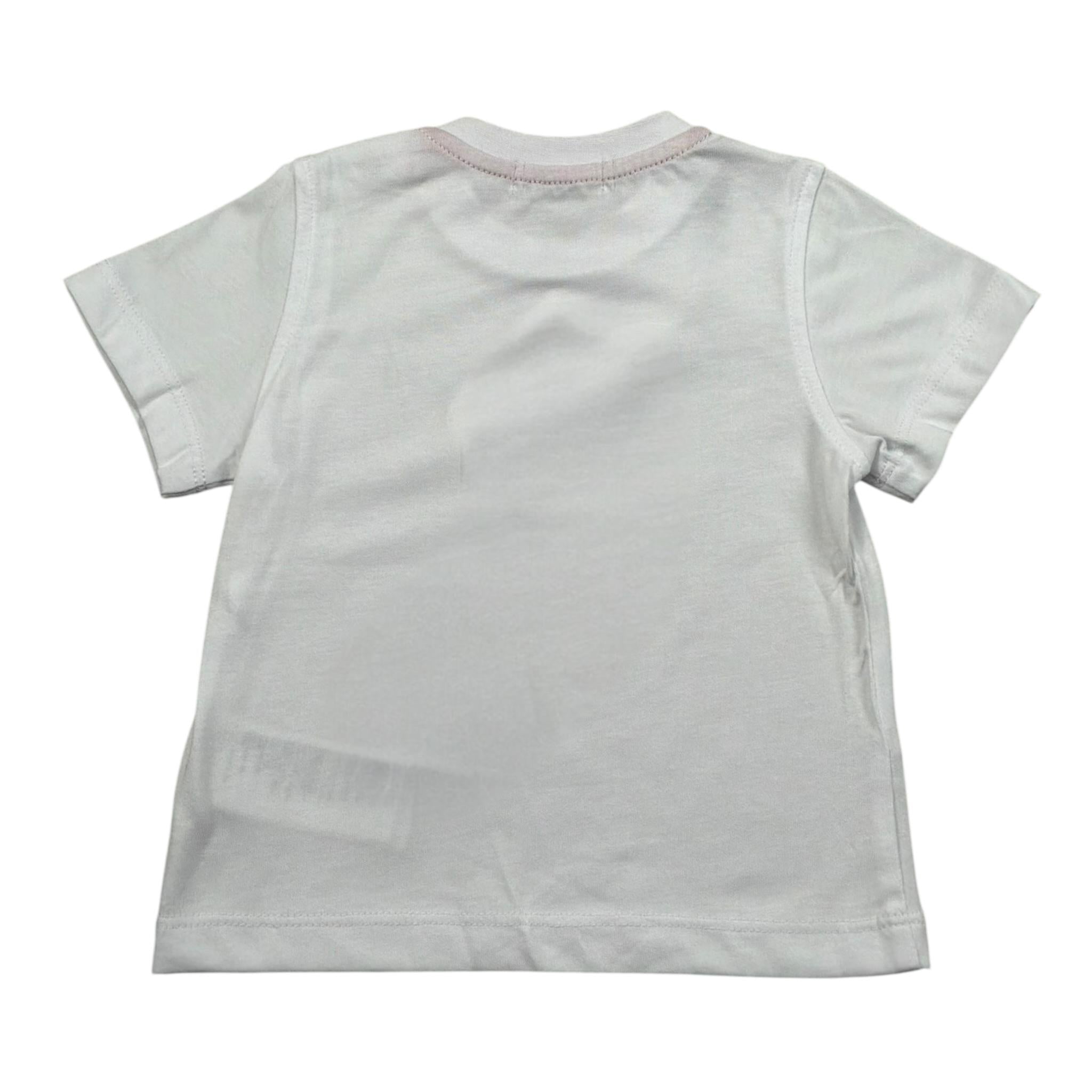 Jeckerson T-Shirt Girocollo Tinta Unita con Stampa per Neonato JN4025 BIANCO JECKERSON 