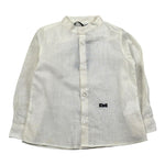 Daniele Alessandrini Camicia Manica Lunga Tinta Unita con Stampa per Neonato 1295C00043 AVORIO DANIELE ALESSANDRINI 