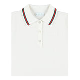Gucci Abito Mezza Manica Tinta Unita per Bambina 809682 BIANCO GUCCI 