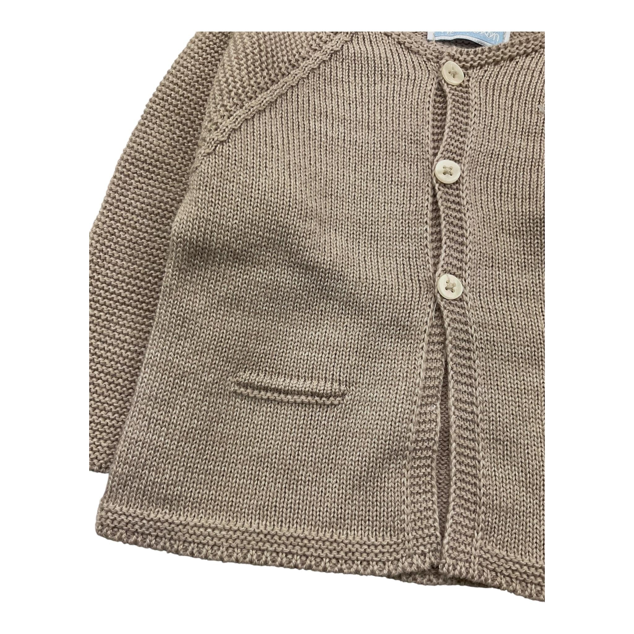 MAC ILUSIO'N cardigan tinta unita Fango per Neonato 494811 FANGO MAC ILUSIO'N 