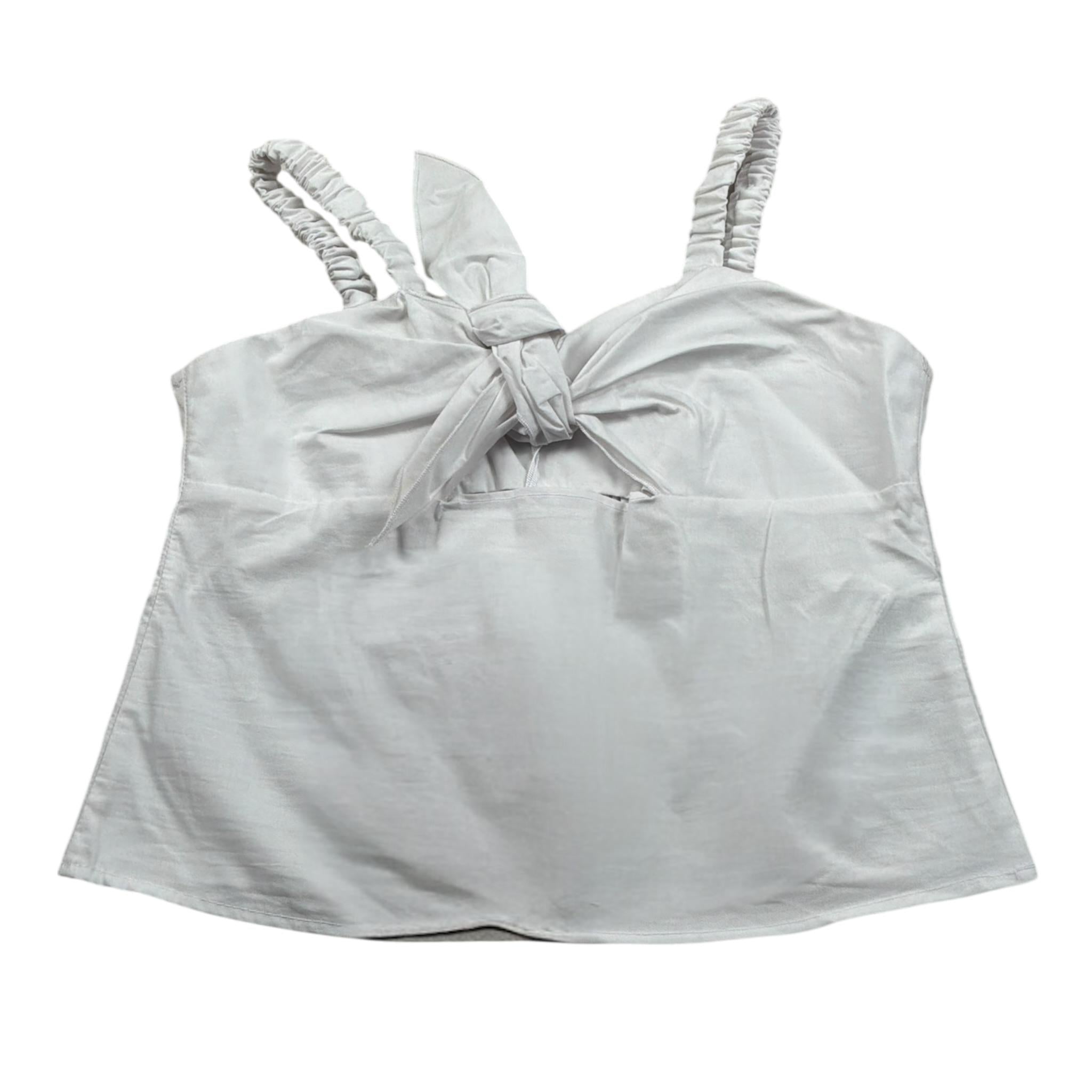 Lu Lu By Miss Grant Top Bretelline tinta unita Bianco per Bambina LL2732 BIANCO LU LU BY MISS GRANT 
