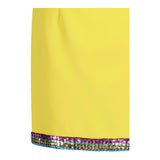 Marc Ellis Yellow Sequined Solid Color Skirt for Girls