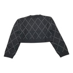 LIU JO maglia girocollo tinta unita con applicazioni Nero per Bambina GF4137MS16G NERO LIU JO 