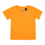 K-Way T-Shirt Girocollo tinta unita Cn Logo Arancione per Bambino K4114WWXXX ARANCIONE K-WAY 