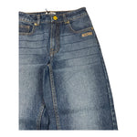 MOSCHINO jeans modello a palazzo tinta unita con girovita regolabile Blu per Bambina HDP06M BLU MOSCHINO 