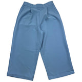 Patrizia Pepe Plain Palazzo Trousers Light Blue For Girls