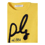 PHILOSOPHY maglia girocollo tinta unita con ricamo in contrasto Giallo per Bambina PFMA033 GIALLO PHILOSOPHY 