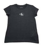 Calvin Klein T-Shirt Girocollo Tinta Unita con Stampa per Bambino IG0IG01470 NERO CALVIN KLEIN 