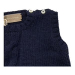 LA STUPENDERIA giet in maglia tinta unita Blu per Neonato VCGL01 BLU LA STUPENDERIA 