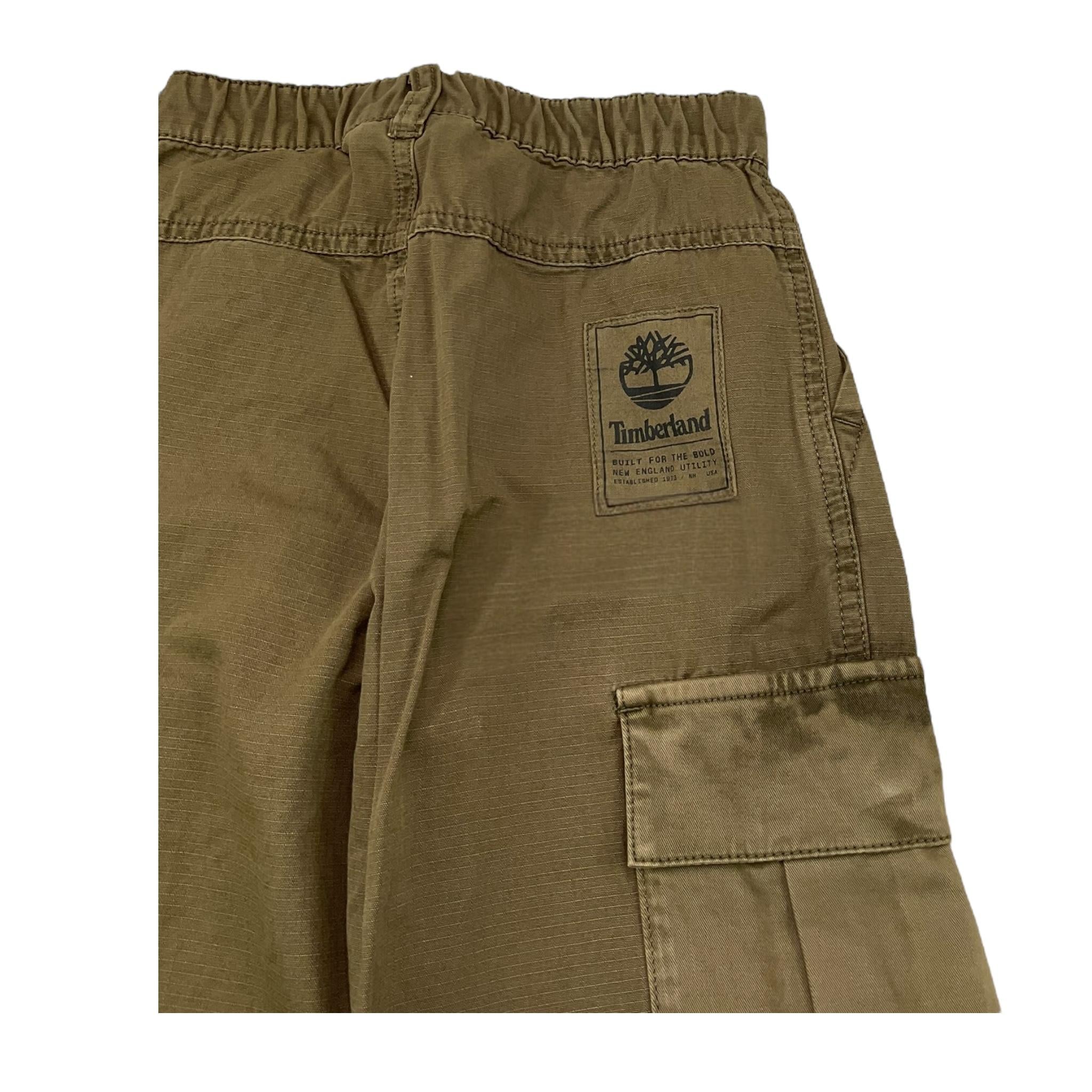 GUESS pantalone tinta unita con elastico in vita Verde per Bambino T60336 VERDE GUESS 