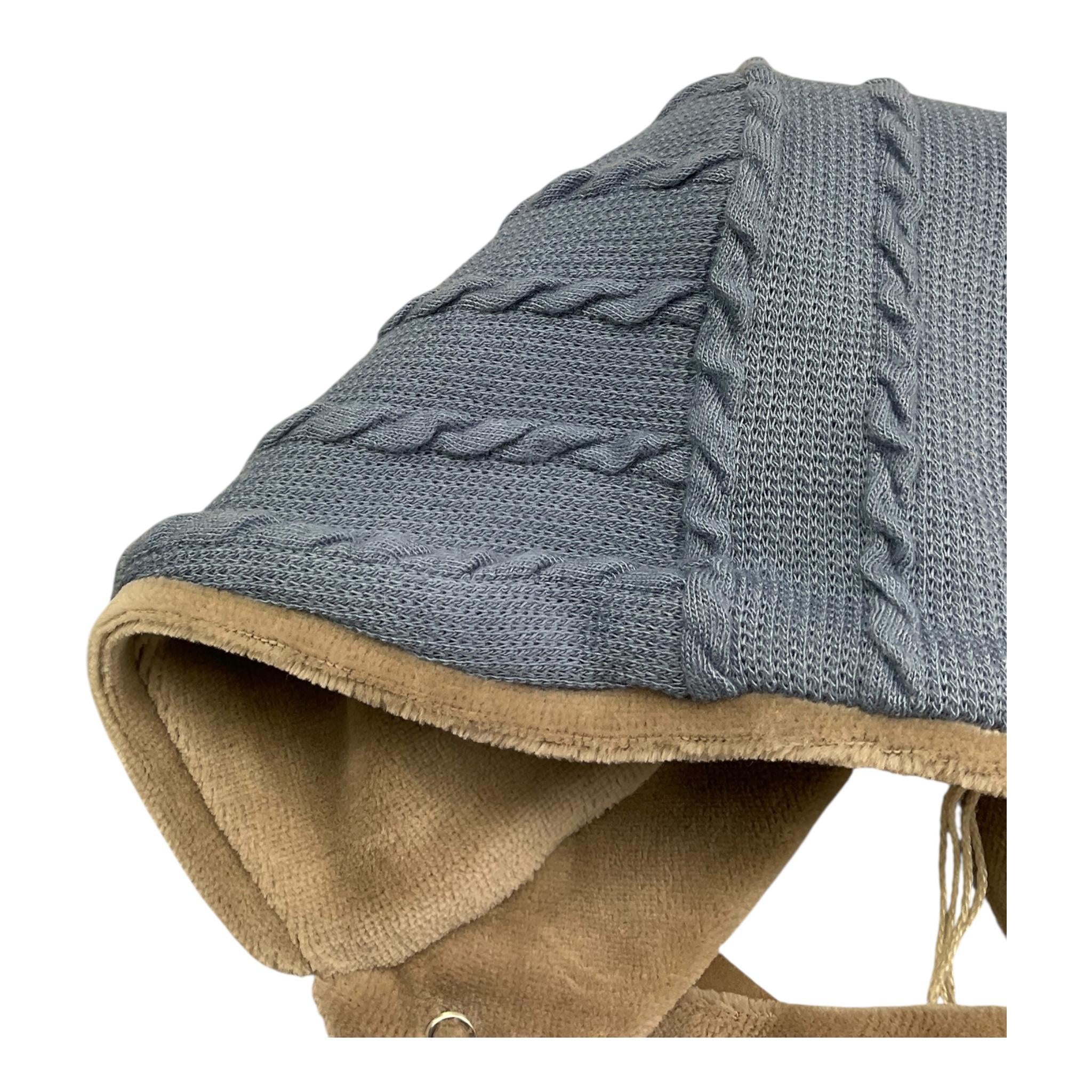 LA STUPENDERIA cappello bicolore con bottoni Azzurro per Neonato TBCP00X AZZURRO LA STUPENDERIA 